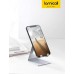 Lamicall Cell Phone Stand, Desk Phone Holder Cradle, Compatible with Phone 12 Mini 11 Pro Xs Max XR X 8 7 6 Plus SE, All Smartphones Charging Dock, Office Desktop Accessories - Silver